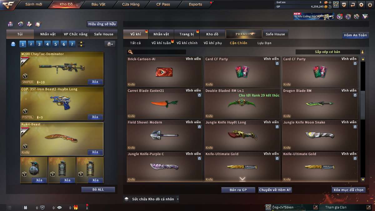 shop acc cf uy tin gia re